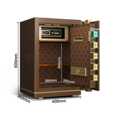 Dual Alarm Kantor Small Safe Box OEM H600mm Smart Fingerprint Lock