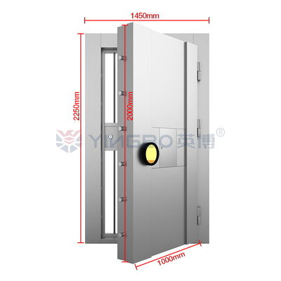 Anti Pencurian Safe Vault Pintu Untuk Bank Rumah Kantor Keamanan Fire Rated Vault Pintu H2250* W1450mm