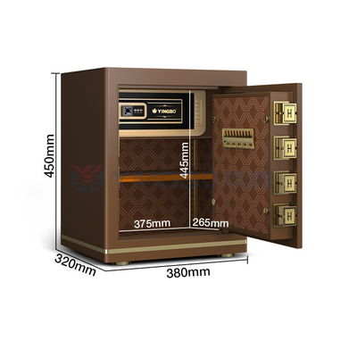 OEM Ukuran 1.5 Cu Ft Kantor Jari Aman Kotak Baja Padat 26±2KG