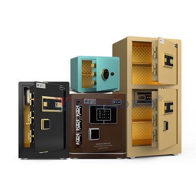 Double Alarm Biometric Fingerprint Lock Home Safe Box Untuk Keamanan