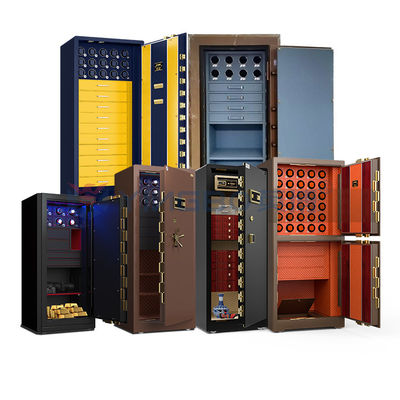 Perhiasan Baja Padat Jam Tangan Winder Safe Box Biometric Fingerprint Lock Perhiasan Custom Safe