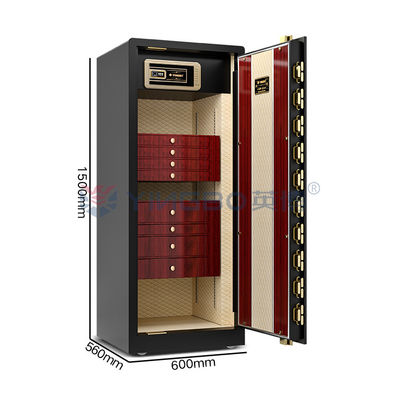 Alarm Dual Luxury Smart High End Perhiasan Aman Baja Padat 170kg Jam Tangan Aman Dengan Winder