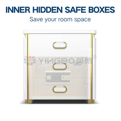 H510mm Smart Fingerprint Lock Night Table Safe Box Untuk Keamanan Rumah