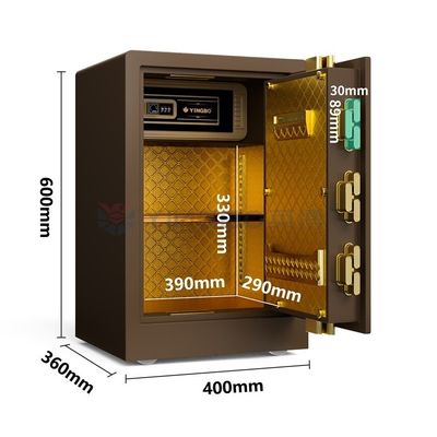 Solid Steel Home Safe Box kunci sidik jari digital H600mm