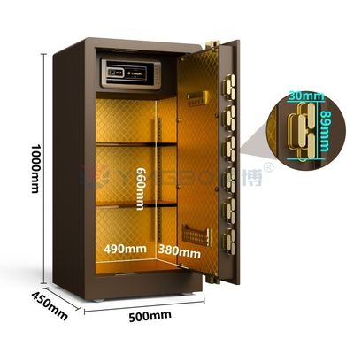 Biometric Fingerprint Safe Box Smart Safe Box Untuk Keamanan Rumah YB/RS-100