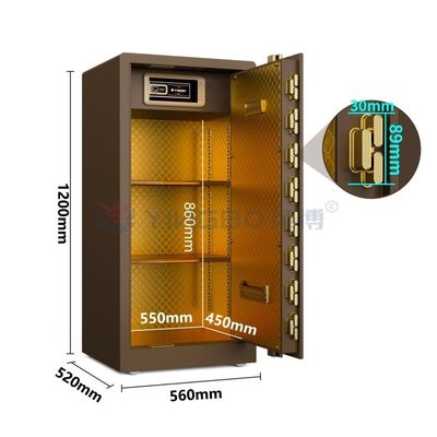 Biometric Fingerprint Lock Safe Box Untuk Keamanan Rumah YB/RS-120 Safe Box Keamanan Kopi