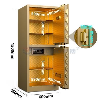 Alarm ganda Baja padat besar Luxury Smart Home Safe Box YB/RS-150D