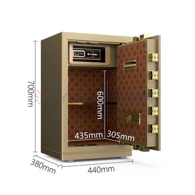 Solid Steel Smart Office Safe Box Biometrik Kunci Sidik Jari Digital YB/N7-70