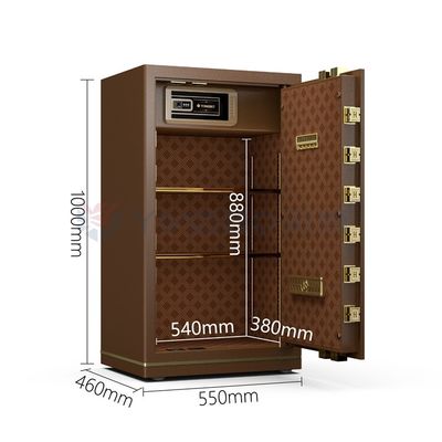 H1000mm Solid Steel Luxury Office Fingerprint Lock Safe Box Untuk Keamanan YB/N7-100