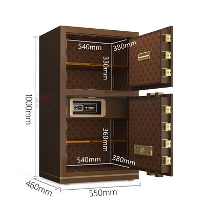 Coffee Solid Steel Luxury Smart cash locker untuk kantor Keamanan YB/N7-100D