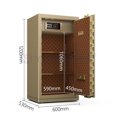H1200mm Double Alarm Luxury Safe Box Untuk Keamanan Kantor