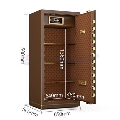Biometric Fingerprint Lock Kantor Safe Box H1500mm YB/N7-150 Kopi Fingerprint Lock Safe