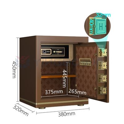 YB/N7-45 Kunci Digital Elektronik Kotak Aman Kantor Baja Padat 26±2kg