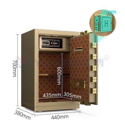 Solid Steel Smart Office Safe Box Kunci Pilihan Digital YB/N7-70