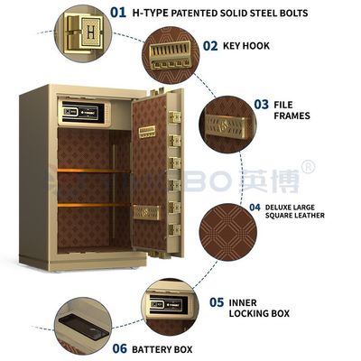 Elektronik Kunci Smart Safe Box Untuk Keamanan Kantor YB/N7-80