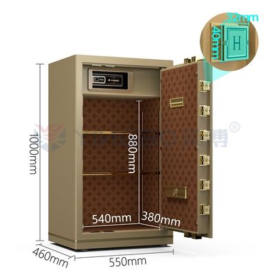 Digital Electronic Lock Luxury Safe Box Untuk Keamanan Kantor YB/N7-100