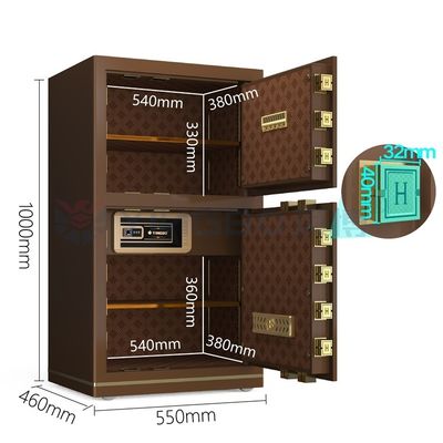 Solid Steel Luxury Smart Electronic Office Safe Box Untuk Keamanan YB/N7-100D