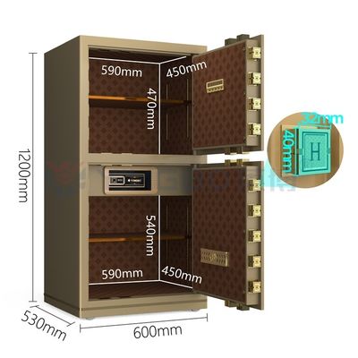 Kunci Elektronik Smart Safe Box Kantor Alarm Dual YB/N7-120D
