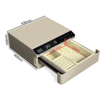 22kg Biometric Fingerprint Lock Single Layer Perhiasan Safe Box Dengan Auto Open