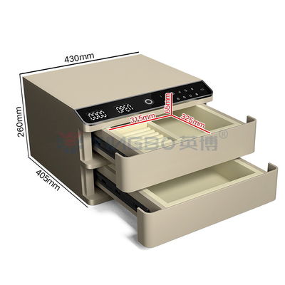 Double Layer Auto Open Safe Untuk Dokumen Dan Perhiasan Dengan Baja Padat
