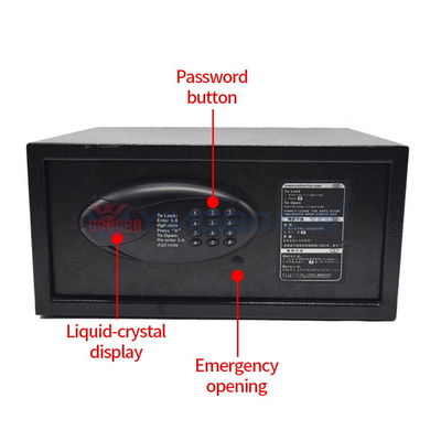 Double Alarm Steel Security Hotel Safe Box H200 Dengan Keypad Digital