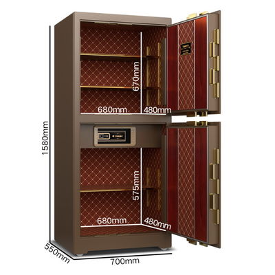 278kg Dual Alarm Luxury Smart Commercial Safe Box Untuk Keamanan YB/ZY-150D