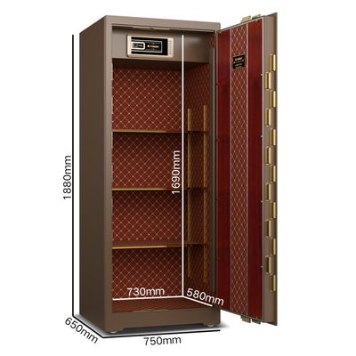 OEM Solid Steel Smart Safe Box Kunci Sidik Jari Untuk Keamanan YB/ZY-180