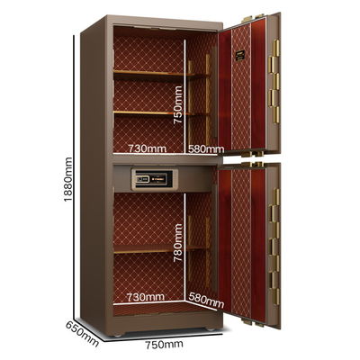 Keamanan Baja Solid Luxury Safe Box Besar Kunci Jari Biometrik YB/ZY-180D