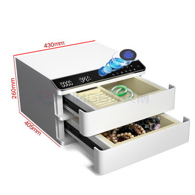 Double Alarm Double Layers Solid Steel Jewelry Safe Box Untuk Keamanan