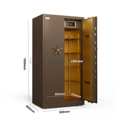Biometric Fingerprint Lock Vault Safe Door Untuk Keamanan Bank Berat Safe Door