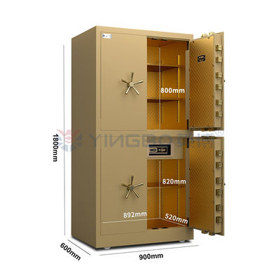 H1800mm 4 pintu kunci sidik jari pintu brankas mobil brankas ruang aman