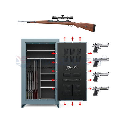 Rating tahan api 75 Mins Steel Gun Safe Box Rumah Untuk Solusi Penyimpanan Aman