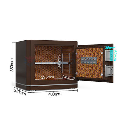 Ketinggian 350mm Customized Home Residential Safe Box Dengan Double T Bolts yang Dipatenkan