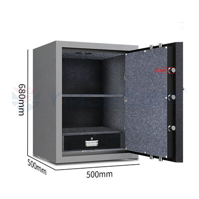 Kotak aman tahan api kecil Rumah penyimpanan pribadi Anti pencurian untuk pencurian Kunci mekanis