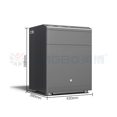 Meja Sidik Jari Biometrik Smart Safe Box Konstruksi Baja Padat Untuk Keamanan Rumah