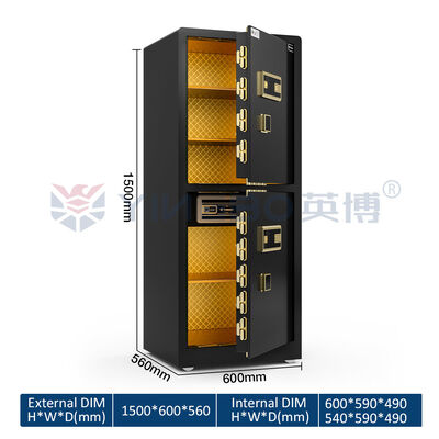 Alarm ganda besar baja padat high end rumah brankas 120kg Untuk keamanan YB / RS-150