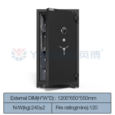 Yingbo Besar Fireproof Safe 2 Jam Fireproof Terbaik Fireproof Safe Untuk Perhiasan Uang