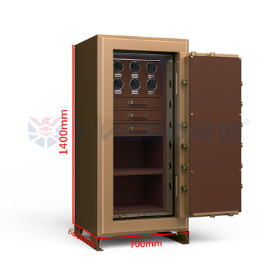 Ukuran Besar Piano Mewah Finish Perhiasan Safe Box Watch Winder Terbaik Perhiasan Safe Storage untuk Rumah