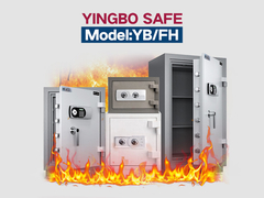 Intelligent Double Alarm Fireproof Safe Box Baja Padat YB/FH