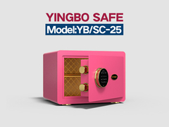 YB/SC-25 pink fingerprint lock safe rumah