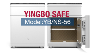 Kotak brankas nightstand pintar berwarna putih dengan laci YB/NS-56